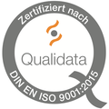 Logo Qualidata Zertifizierung DIN 201516