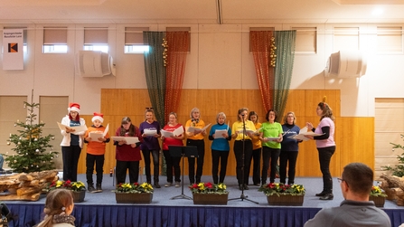 Chor beim Adventsmarkt im KBBW Hettstedt